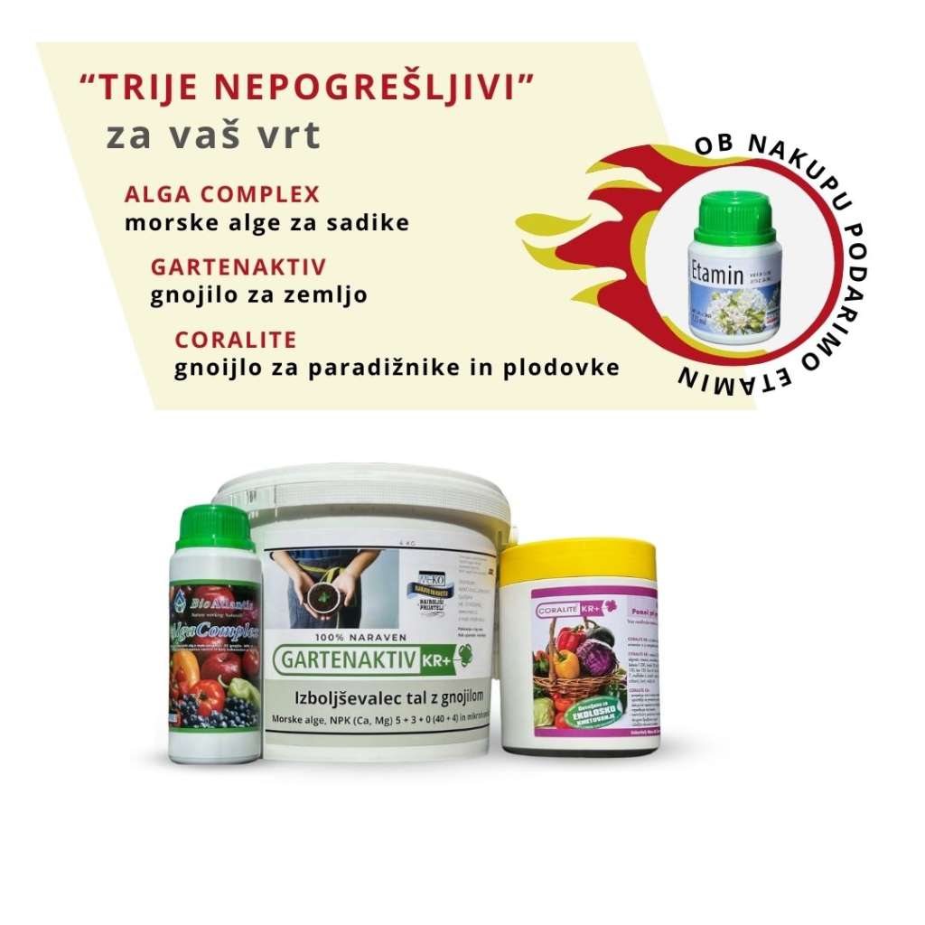 Paket ekoloških izdelkov za zdrav in bujen vrt